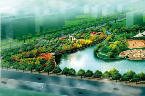 新疆温宿县新城区滨水景观工程